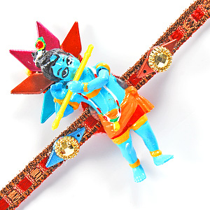 Peacock Krishna Rakhi