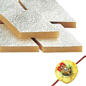 Kaju Barfi for Brother With Rakhi