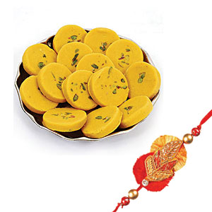 Sweet Kesadia Peda With Rakhi