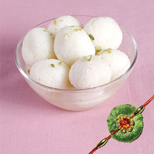 Rasgulla With Rakhi