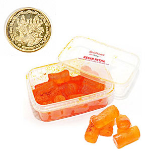 Kesar Petha with Coin