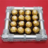 Send Ferrero Rocher in Silver Tray to India