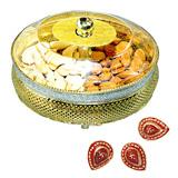 Send Delightful Dry fruit Box with Diyas to India