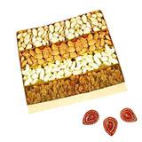 Send Tasty Dry Fruits with Diyas to India