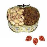 Send Apple Dryfruits Box with Diyas to India