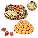 Send Sweet Enchantment Hamper with Diyas to India