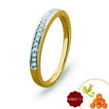 Send Royal Gold Diamond Finger Ring to India
