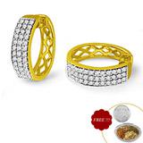 Send Stylish Diamond Earring to India