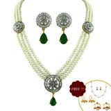 Send Glittery Pearl Necklace to India
