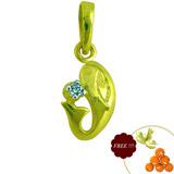 Send Beautiful Gnesh Diamond Pendent to India