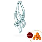 Send Paired Diamond Pendent to India