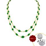 Send Emerald Gold Necklace to India