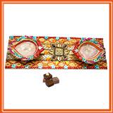 Send Artistic Rangoli with diyas to India