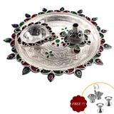 Send Meenakari Puja Thali to India
