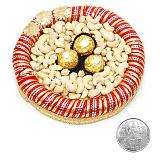 Send Kaju with Fererro Rocher with Diyas to India