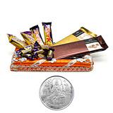Send Yummy Chocolate Hamper with Diyas to India