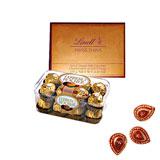 Send Lindt & Ferrero Rocher With Diyas to India