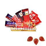 Send Chocolates for U With Diyas to India