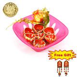 Send Diyas with wall Hanging to India