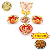 Send Festive Diya and Ganeshji Combo  to India