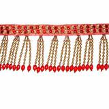 Send Red Stone and Beads Door Hanging to India