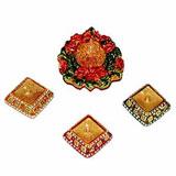 Send Designer Diwali Diya Set to India