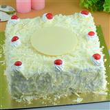 White Forest Cake - 2 Kg. (Square)