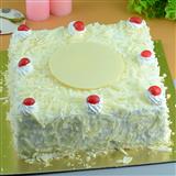 White Forest Cake - 2 Kg. (Square)