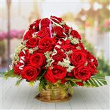 50 Roses Basket (Midnight)