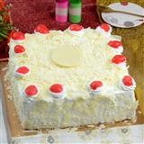 White Forest Cake - 1 Kg. (Square)