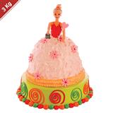 The French Loaf Pink Doll Cake 3 Kg