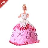 Pink Doll Cake - Blue Heaven - 2 Kg