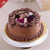 Chocolate Photo Cake - 1 Kg.