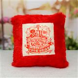Fall In Love Red Square Pillow