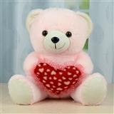 Pink Teddy Holding Love Heart