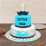 2 Tier Little Man Birthday Cake 3 Kg