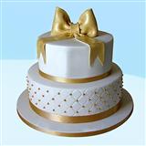 2 Tier Fondant Cake - 3 Kg