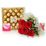 Card, Roses & Chocolate