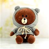 Lovely Grey-Hooded Brown Teddy