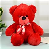 Darling Red Teddy With Bowtie