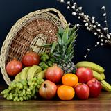 Stacked Basket of Fruits