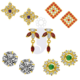Send Combo Of five Pair Earrings to India