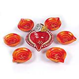 Send Swastik Diya Set to India