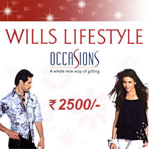 Wills Lifestyle Gift Vouchers Rs. 2,500/-