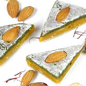 Kaju Pista Barfi - 500 gm
