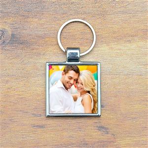 Love Personalized Square Keychain Love Personalized Square Keychain