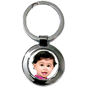 Round Metal Keychain