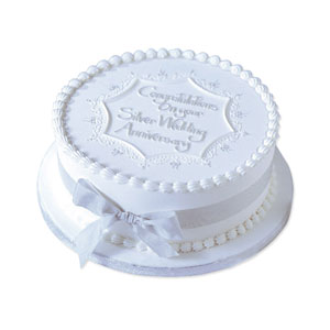 Silver Anniversary Cake for U