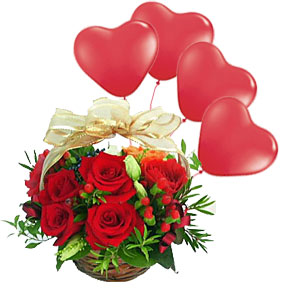 Roses with Balloon