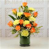 Send Carnations & Roses Exotic Flowers to 
